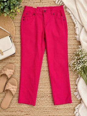 Sabrina Lauren Size 10 Hot Pink Fuchsia Straight Leg Pants NWT